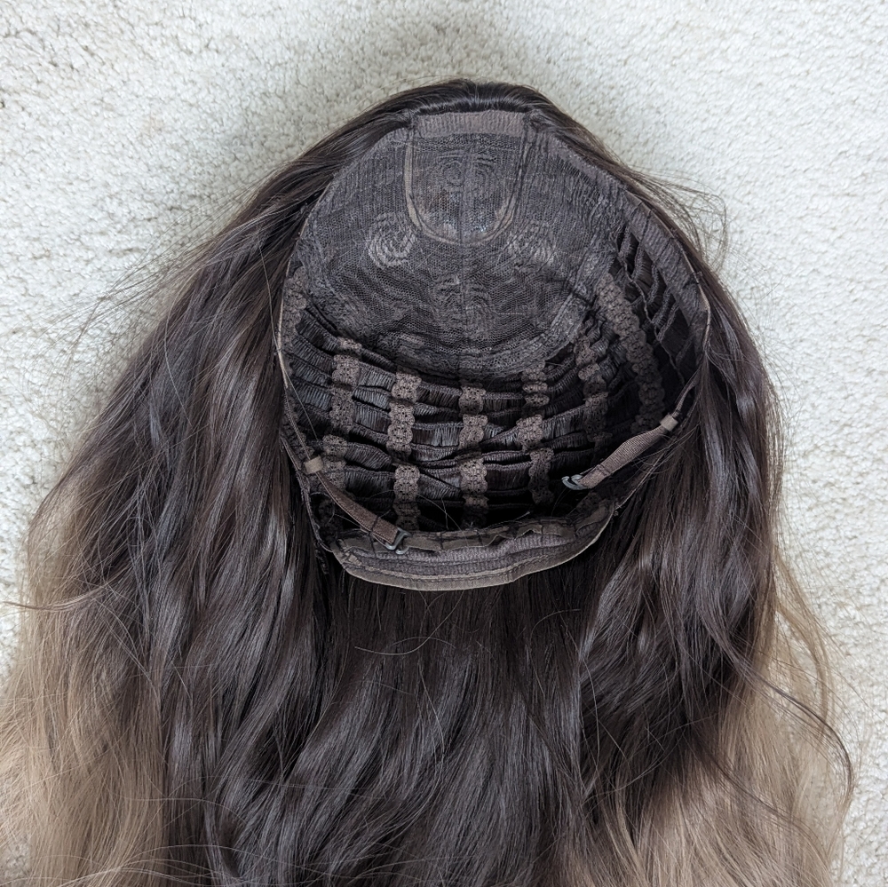Ombre Brown and Blonde Wig 24-25", Synthetic - Picture 7 of 11